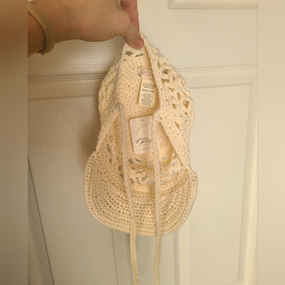 Free People Silvie Crochet Baseball Hat - Picture 6 of 8